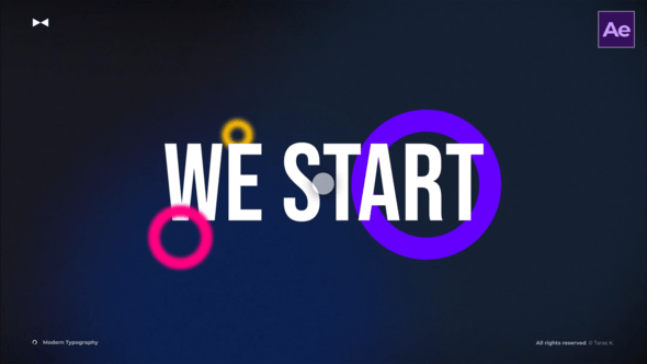 Videohive Stylish Modern Typography  AE