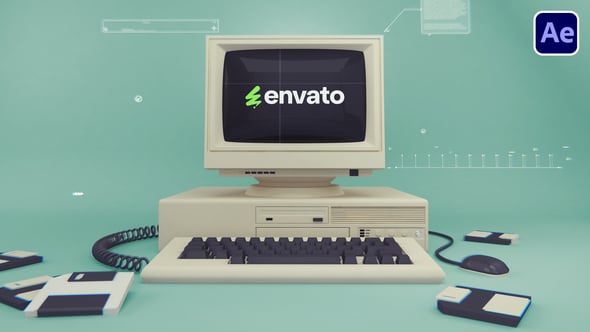 Videohive Old Computer Logo 55715042