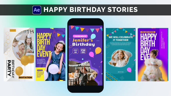 Videohive Happy Birthday Stories – Special Event Stories