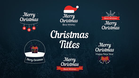 Videohive Christmas Titles 55903384