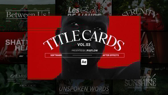 Videohive Title Card Vol. 03 Ae
