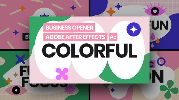 Videohive Colorful Business Opener Ae