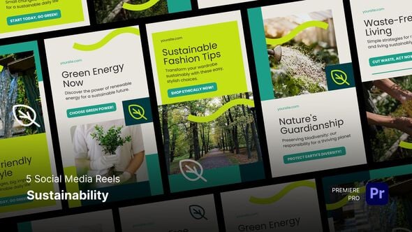 Videohive Social Media Reels – Sustainability Premiere Pro Templates