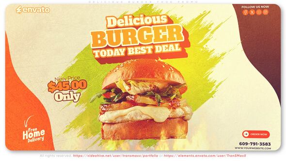 Videohive Delicious Burger Food Promo