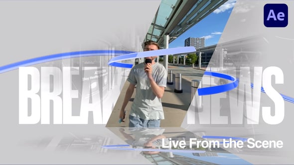 Videohive Glassline Breaking News Intro