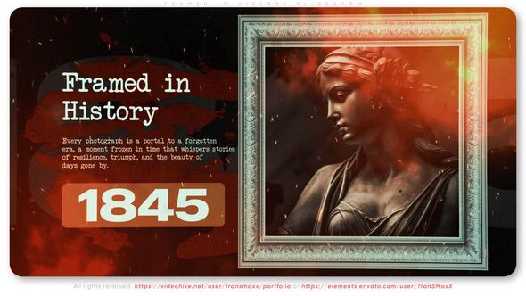 Videohive Framed in History Slideshow