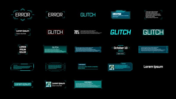 Videohive Glitch Titles 55877545