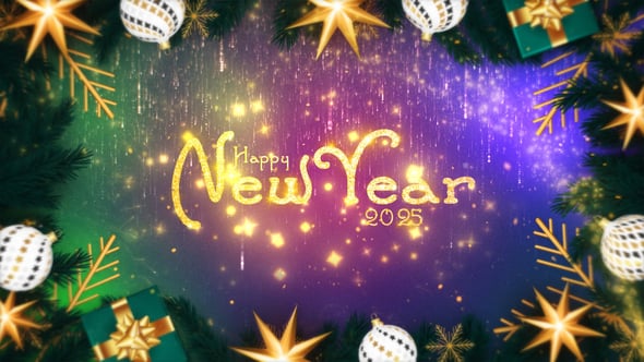 Videohive Merry Christmas // Happy New Year Wishes 2025