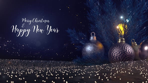 Videohive Christmas Lights Intro 55580357