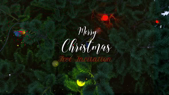 Videohive Christmas Tree Invitation