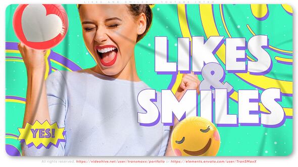 Videohive Likes and Smiles – Youtube Intro