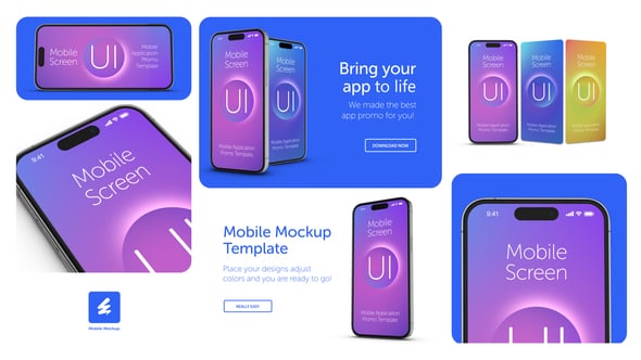 Videohive Mobile Mockup 55923989