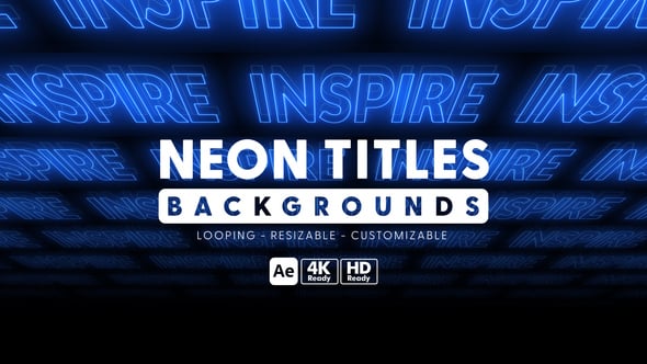 Videohive Neon Titles Backgrounds