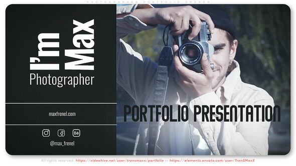 Videohive Photographer Portfolio Opener
