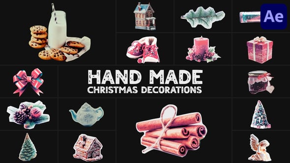 Videohive Hand Made Christmas Decorations | After Effects