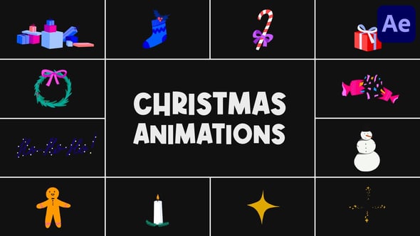 Videohive Christmas Animations for After Effects