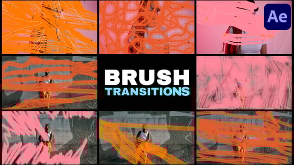 Videohive Brush Transitions for After Effects