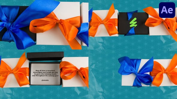 Videohive Christmas Giftbox Greetings Stop Motion | After Effects