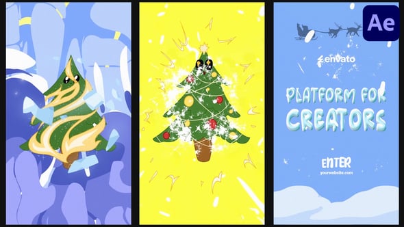 Videohive Christmas Tree Logo| After Effects