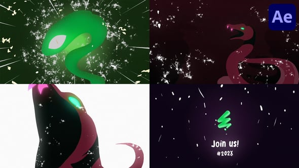Videohive New Year Snake Opener | After Effects
