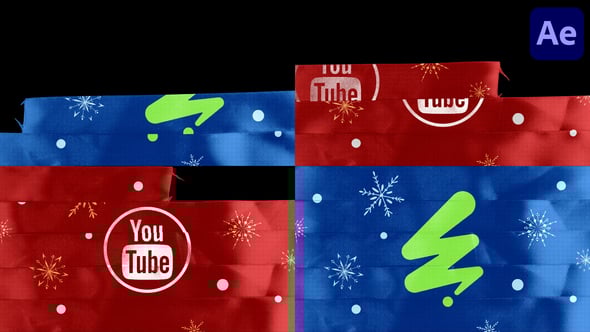 Videohive Christmas Ribbon Logo for After Effects