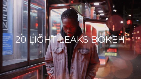 Videohive 20 Bokeh Light Leaks Overlays