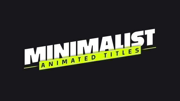 Videohive Animated Titles 55832800