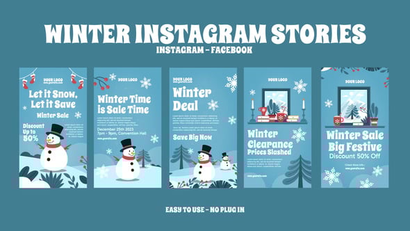 Videohive Winter Instagram Stories