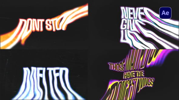 Videohive Liquid Melting Text Effect