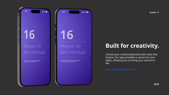 Videohive Phone 16 App Presentation Mockup