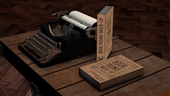 Videohive Book promotion in vintage and steampunk style