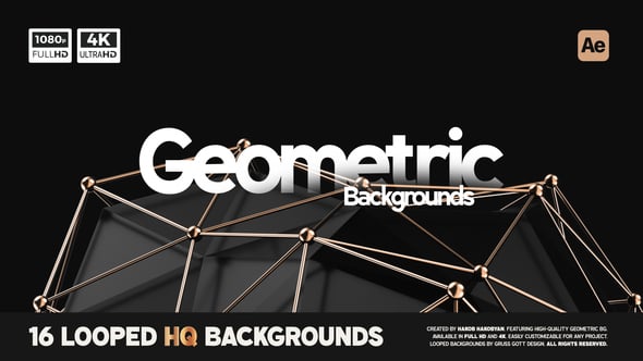 Videohive Geometric Backgrounds 55830101