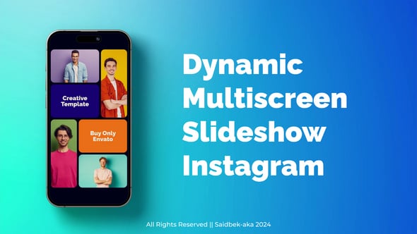 Videohive Colorful Instagram Multiscreen Slideshow Split Screen Presentation