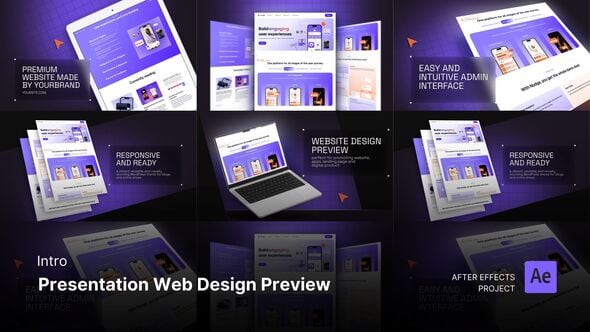 Videohive Intro/Opening – Presentation Web Design Preview After Effects Project Files