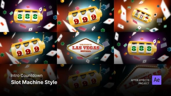 Videohive Countdown Intro – Slot Machine Style After Effects Project Files