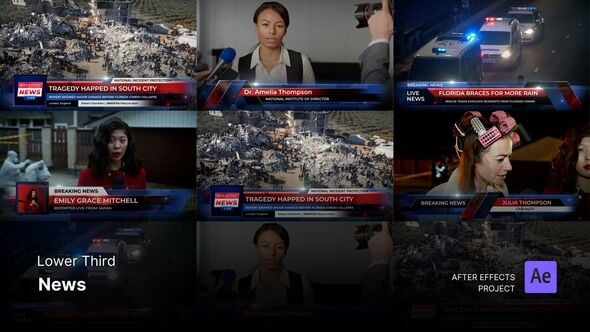 Videohive Lower Third – News After Effects Project Files