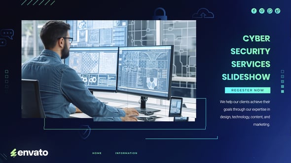 Videohive Cyber Security Services Slideshow