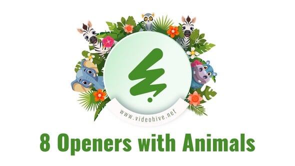 Videohive 8 Opener with Cartoon Animals