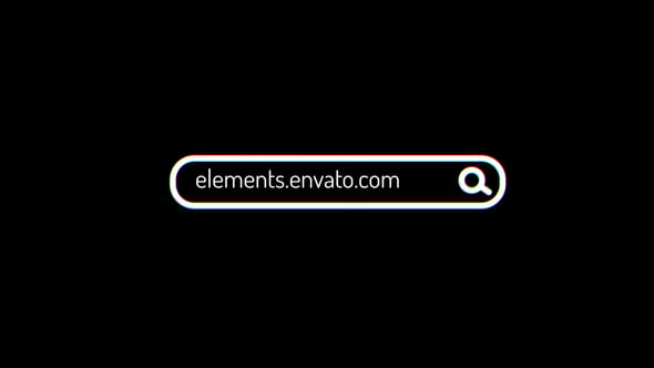 Videohive Search Bar Glitch Logo