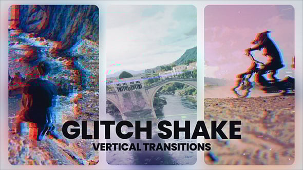 Videohive Glitch Shake Transitions