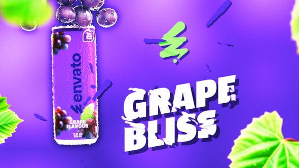 Videohive Grape Bliss Can Mockup