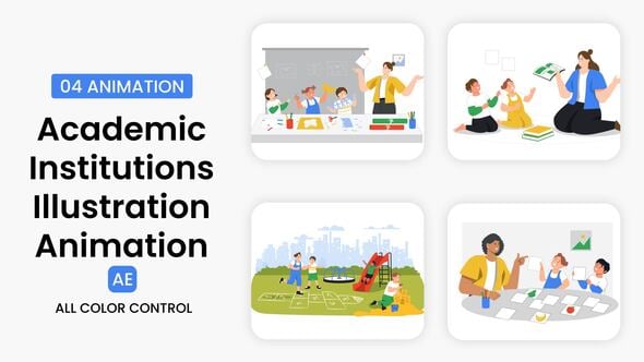 Videohive Academic Institutions Illustration