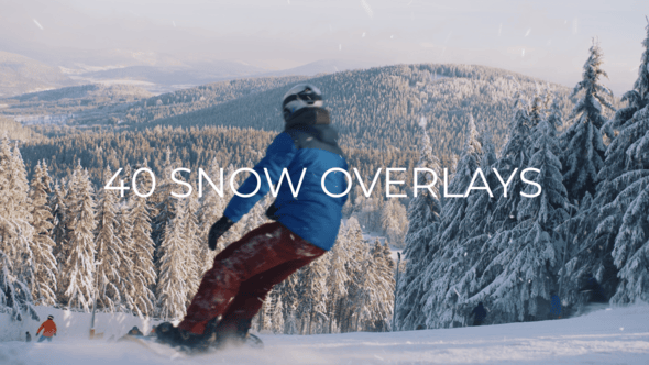 Videohive 40 Snow Overlays