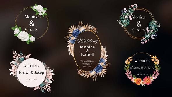 Videohive Golden Floral Titles