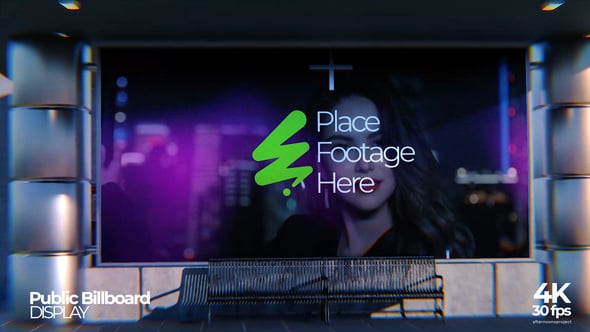 Videohive Public Space Billboard Display