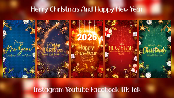 Videohive Merry Christmas Instagram Stories Pack