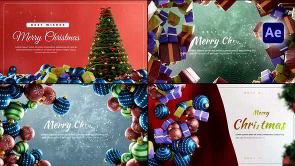 Videohive Festive Christmas Greetings Pack