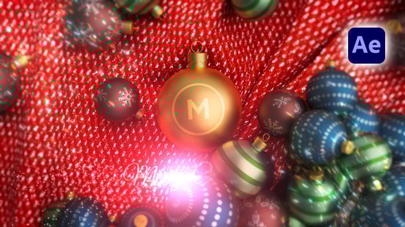 Videohive Christmas Ornament Logo Reveal