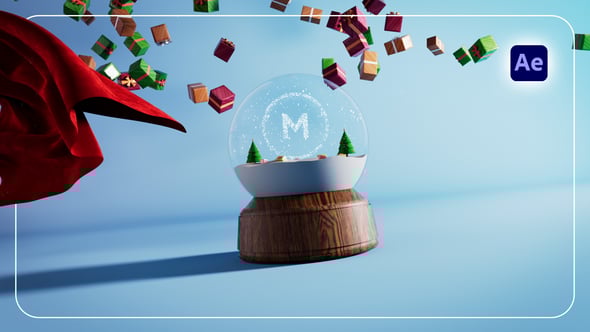 Videohive Christmas Snow Globe Logo