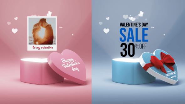 Videohive Valentine’s Gift Box